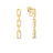 NAVARRA 3 LINK DANGLE EARRINGS
