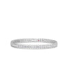 The Roberto Coin CLASSIC DIAMOND LARGE RIBBED TENNIS BRACELET features a single row of sparkling round diamonds and a secure clasp, shown against a white background.