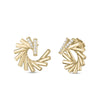 DOMINO DIAMOND CURL EARRINGS