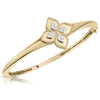 PRINCESS FLOWER DIAMOND KNIFE EDGE BANGLE