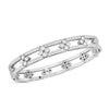 LOVE IN VERONA DIAMOND OPEN FRAME PAVE BANGLE