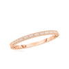 The Roberto Coin Art Deco Mosaic Pave Diamond Bangle showcases 18K rose gold with diamond pavé in square sections and intricate side detailing.