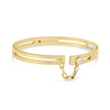 NAVARRA PAVE LOCK WITH CHAIN BANGLE
