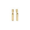 DOMINO DIAMOND ACCENT STICK EARRINGS