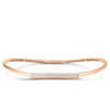 DOMINO PAVE DIAMOND BAR COLLAR NECKLACE