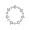 VENTIAN PRINCESS ALTERNATING SIZE PAVE DIAMOND FLOWER BRACELET