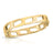 Wide Link Square Bangle