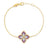 VENETIAN PRINCESS DIAMOND AND PHOSPHOSIDERITE FLOWER BRACELET