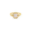 VENETIAN MEDALLIONS DIAMOND AND MOTHER OF PEARL SMALL REVERSIBLE RING