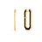 Two DESIGNER GOLD BLACK CERAMIC AND DIAMOND ACCENT HOOP EARRINGS by Roberto Coin: one shown from the side, the other front-facing with a hexagonal shape, black ceramic edge, and sparkling diamond accents at the top.