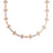 The VENETIAN PRINCESS CARNIVAL Pave Diamond and Mixed Baguette Flower Long Necklace by Roberto Coin features intricate floral links with pave diamonds and multicolored baguette gemstones, displayed on a white background.