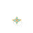 VENETIAN PRINCESS DIAMOND AND CYAN ENAMEL FLOWER RING