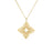 Pirouette Flower Necklace | Pavé Diamond, Satin Finish