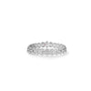 White gold bracelet with diamonds on a white background