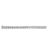 White gold bracelet with diamonds on a white background