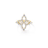 DIAMOND PRINCESS OUTLINE LARGE TAPERED FLOWER RING