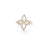 DIAMOND PRINCESS OUTLINE LARGE TAPERED FLOWER RING