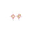 VENETIAN PRINCESS CABOCHON SMALL FLOWER STUD EARRINGS