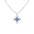 DIAMOND PRINCESS LUCE GEMSTONE FLOWER COLLAR NECKLACE