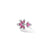 TIARE' PAVE DIAMOND AND RUBELLITE FLOWER RING