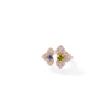 VENETIAN PRINCESS CARNIVAL DIAMOND AND MIXED STONES SPLIT FLOWER RING