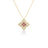 VENETIAN PRINCESS CARNIVAL DIAMOND & RUBELLITE LARGE FLOWER NECKLACE