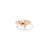 LOVE IN VERONA RUBELLITE DOUBLE FLOWER RING