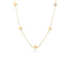 LOVE IN VERONA DIAMOND FLOWER STATION NECKLACE