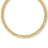The SAN MARCO DIAMOND ACCENT COLLAR NECKLACE by Roberto Coin is an 18K gold choker with a ridged, crisscross pattern and sparkling diamond accents, shown against a white background.