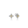 LOVE IN VERONA SMALL PAVE DIAMOND FLOWER STUD EARRINGS