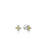 LOVE IN VERONA PETITE PAVE DIAMOND FLOWER STUD EARRINGS