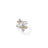 LOVE IN VERONA PAVE DIAMOND DOUBLE FLOWER RING