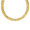 SAN MARC0 TEXTURED DIAMOND COLLAR NECKLACE