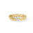 The SAN MARCO TEXTURED DIAMOND BRACELET by Roberto Coin features textured interlocking gold links and a silver-toned, diamond-encrusted accent, showcasing exquisite Italian craftsmanship on a white background.