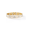 The COBRA DIAMOND AND ENAMEL WIDE CUFF BANGLE by Roberto Coin, crafted in 18K gold, features openwork honeycomb patterns with clusters of sparkling white diamonds, showcased on a white background.