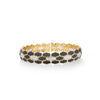 COBRA DIAMOND AND ENAMEL WIDE CUFF BANGLE