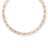 COBRA DIAMOND AND WHITE ENAMEL WIDE COLLAR NECKLACE