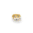 COBRA DIAMOND AND WHITE ENAMEL WIDE RING