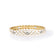 The COBRA DIAMOND AND WHITE ENAMEL CUFF BANGLE by Roberto Coin features a repeating clover motif with white enamel and diamond accents, shown on a white background with a soft reflection beneath.