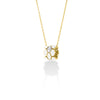COBRA DIAMOND AND WHITE ENAMEL LARGE RONDEL NECKLACE