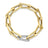 DESIGNER GOLD TRIANGLE LINK DIAMOND BRACELET