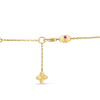Roberto Coin Diamonds by the Inch Bar and Bezel Station Necklace in 18K Yellow Gold, Black enamel, 18 inches (clasp detail)