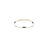 Roberto Coin Diamonds by the Inch Bar and Bezel Station Bracelet in 18K Yellow Gold, Black enamel – Diamond, Ceramic Enamel (front view)