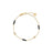 Roberto Coin Diamonds by the Inch Bar and Bezel Station Bracelet in 18K Yellow Gold, Black enamel – Diamond, Ceramic Enamel (top view)