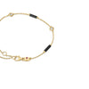 Roberto Coin Diamonds by the Inch Bar and Bezel Station Bracelet in 18K Yellow Gold, Black enamel – Diamond, Ceramic Enamel (clasp detail)