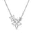 DIAMOND PRINCESS TRIPLE FLOWER NECKLACE