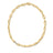 DESIGNER GOLD KNIFE EDGE DIAMOND LINK CHAIN NECKLACE