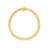 Yellow gold collar necklace with white gold and diamond accents on a white background