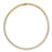 Yellow and white gold collar necklace with diamond accents on a white background