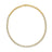 Yellow and white gold collar necklace with diamond accents on a white background